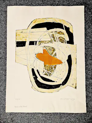 Cees Kortlang - Grote handgekleurde reliëf Ets/aquatint - potloodges. - zeer kleine oplage (15) kopen? Bied vanaf 64!
