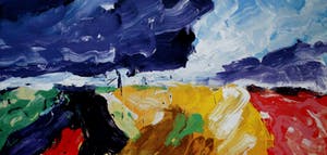 Jan Cremer - Grote zeefdruk: Paysage de Provence II - 2000 kopen? Bied vanaf 295!