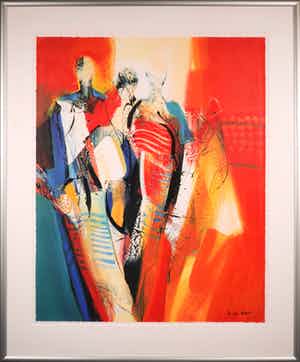 Peter Meijer - Zeefdruk, Pascalle - Ingelijst (Groot) verkocht voor € 60!