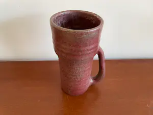 Mobach Keramiek - Rode-grijze Kunstaardewerken vaas kopen? Bied vanaf 30!