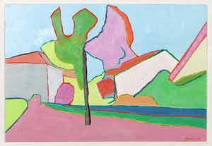 Paul Overhaus - Olieverf op board, Rond de Meermin te Edam no. 15 verkocht voor € 1!