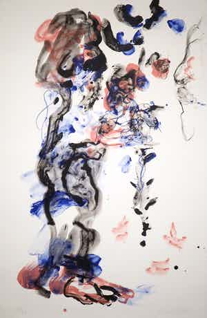 Ger Lataster - Zeefdruk, Hermine in de tuin (Groot) verkocht voor € 10!