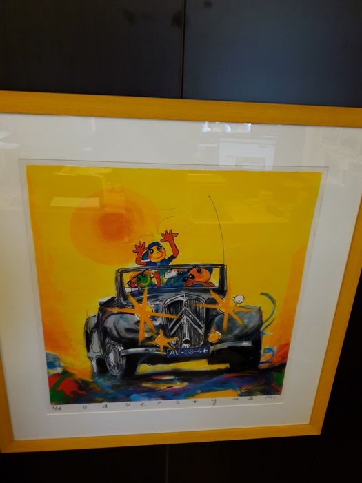 Ad Verstijnen - Kleuren zeefdruk. Citroen Traxion Avant cabriolet kopen? Bied vanaf 95!