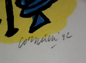 Corneille - Ingelijste zeefdruk: Trois images d'un été - 1992 kopen? Bied vanaf 249!