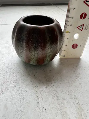 Plateelbakkerij Zuid-Holland - Set van 3 vintage Plazuid Gouda aardewerk vaasjes – “Muwelee” glazuur kopen? Bied vanaf 35!