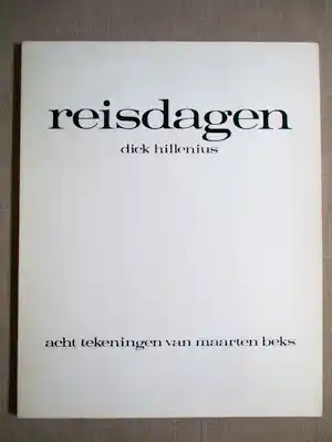 Maarten Beks - Map met tien zeefdrukken op "Reisdagen" van Dick Hillenius verkocht voor € 50!