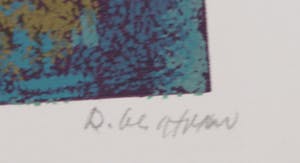 Niet of onleesbaar gesigneerd - Litho, Zonder titel kopen? Bied vanaf 1!