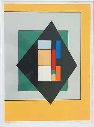 Guy Vandenbranden - Abstracte compositie verkocht voor € 120!