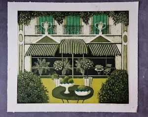 Laetitia de Haas - Epreuve d'Artiste exemplaar "St. Remy" - kleuren ets - potlood gesigneerd kopen? Bied vanaf 48!