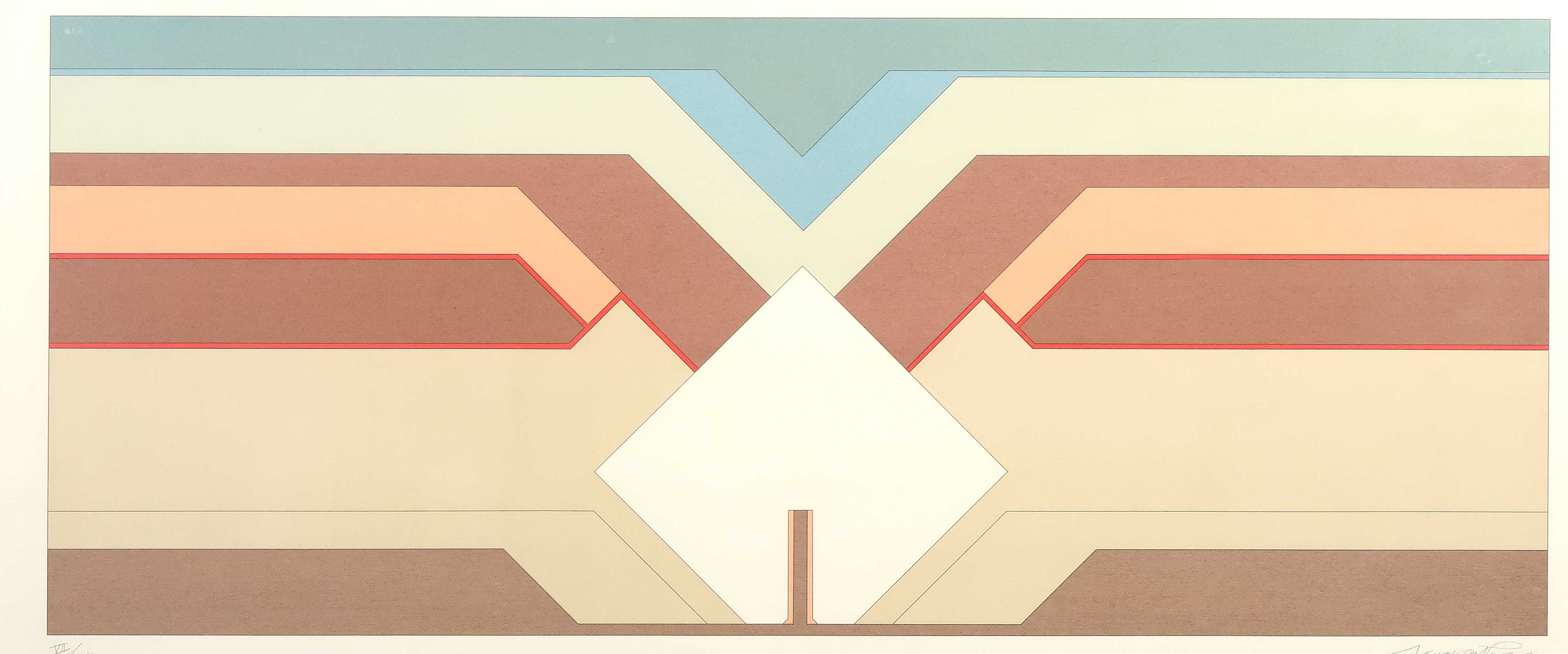 Jan van Goethem - Zeefdruk, Zonder titel - Ingelijst kopen? Bied vanaf 1!