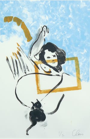 Hugo Claus - Litho, Zonder titel - Ingelijst kopen? Bied vanaf 50!