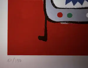 Jean Paul Marsman - “TV & PC”. Handgesigneerd en genummerde zeefdruk. kopen? Bied vanaf 25!