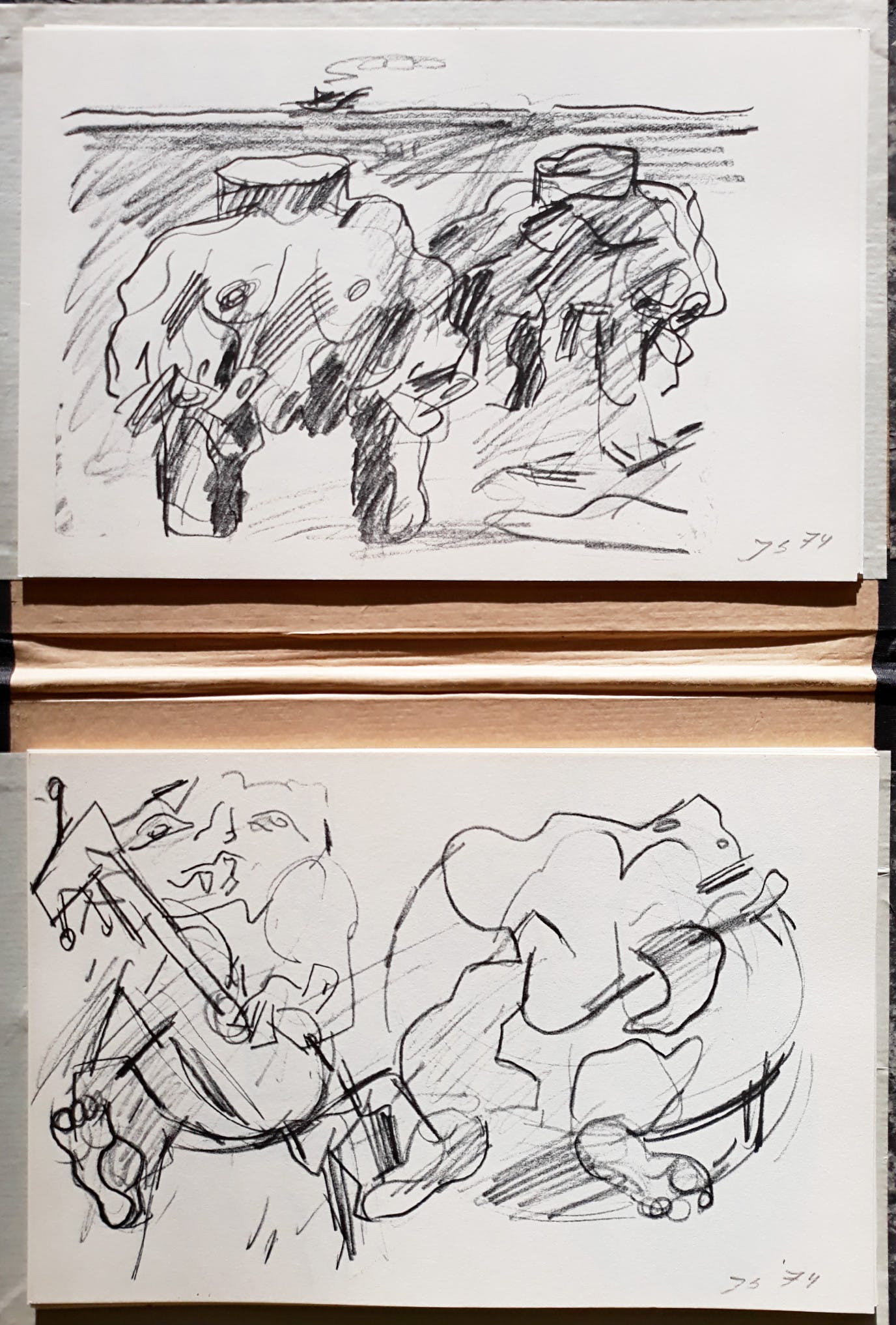 Jan Sierhuis - Schetsboek, complete portfolio met 20 met de hand gemonogrammeerde litho’s kopen? Bied vanaf 250!