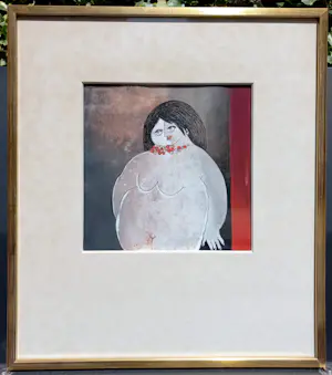 Ans Wortel - ’t is je áán te zien…, gouache (ingelijst) kopen? Bied vanaf 195!