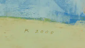 Aafke Kelly - Olieverf op papier, Autumn at sea - Ingelijst (Groot) kopen? Bied vanaf 60!