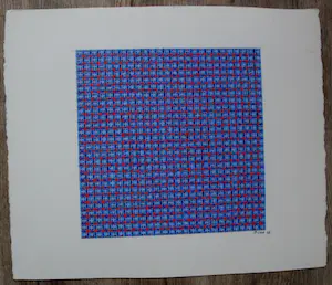 Jan Riske - Acryl op papier - 1993 kopen? Bied vanaf 89!