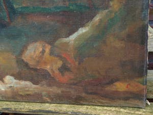 Niet of onleesbaar gesigneerd - Olieverf op doek , Bergense School? , “Landschap“ kopen? Bied vanaf 1!