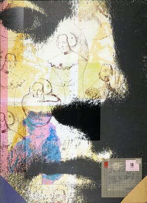 Harald Vlugt - Zeefdruk en collage, Spring kopen? Bied vanaf 1!