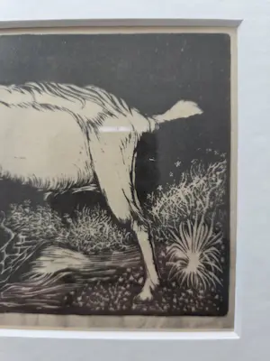 Jan Mankes - Geit. Ingelijst. kopen? Bied vanaf 20!