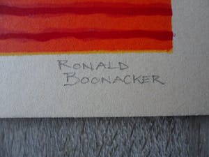Ronald Boonacker - Zeefdruk, titel, "Provence, France ". kopen? Bied vanaf 45!