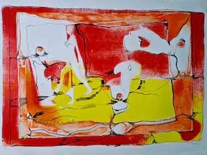 Michel Cardenas - oprichter In-Out centrum Amsterdam - grote Litho - gesigneerd - oplage 190 kopen? Bied vanaf 40!