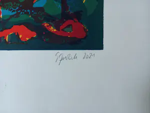 Gabriele Sperlich - Anbruch 2021 Holzschnitt Linolschnitt Irisdruck Auflage nur 50 Exemplare kopen? Bied vanaf 70!