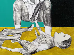 Pat Andrea - Gemengde druktechniek op papier | 'Kamer' | 1994 kopen? Bied vanaf 200!