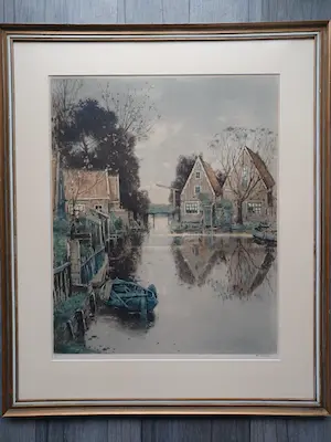 Henry Cassiers - Reflets sur le canal. (groot) kopen? Bied vanaf 59!
