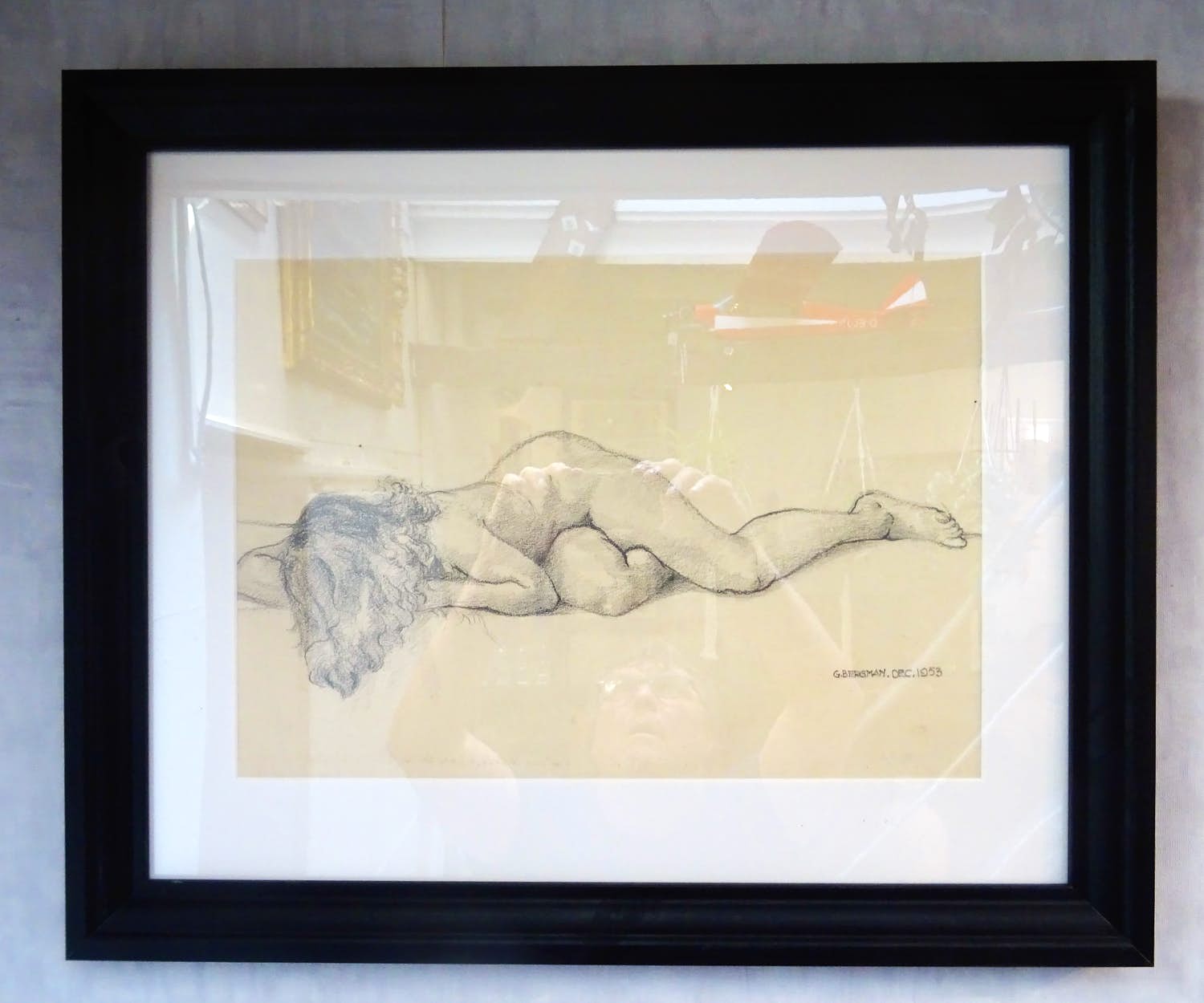 Gerard Bergman - liggend naakt verkocht voor € 50!