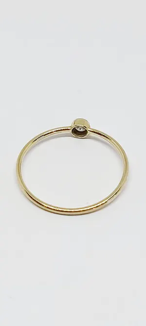 14 kt Geelgouden Ring Met Zirkonia kopen? Bied vanaf 55!
