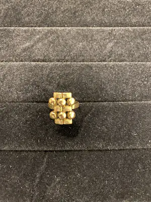 Geelgouden ring met druiven motief kopen? Bied vanaf 120!