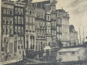 Willem Witsen - Kraansluis, huizen links (proefdruk XV) kopen? Bied vanaf 625!