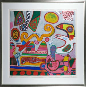 Corneille - Zeefdruk, Bain du Soleil - Ingelijst (Groot) kopen? Bied vanaf 500!