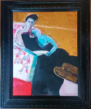 Jan Peter van Opheusden - Compositie met bladgoud verkauft für € 750!