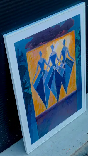 Eric Claus - Ingelijste cristal druk: Servetta(Commedia dell 'arte) - 1999 kopen? Bied vanaf 100!