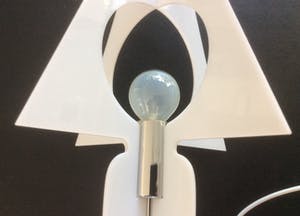 Niet of onleesbaar gesigneerd - TWEE IDENTIEKE DESIGN TAFELLAMPEN kopen? Bied vanaf 1!