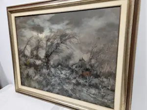 Theodorus van Oorschot - Boerderij in winters landschap kopen? Bied vanaf 65!