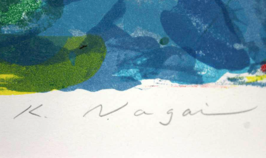 Kenji Nagai - Zeefdruk, Ingelijst kopen? Bied vanaf 120!