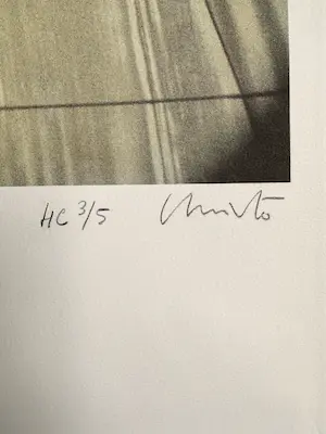 Christo - Le Pont Neuf Empaquete, PARIS, 1991 (Schellmann, 159) signed + textile kopen? Bied vanaf 300!