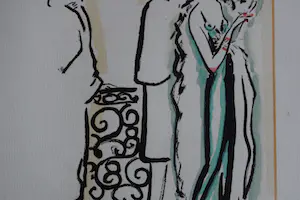 Kees van Dongen - Pochoir - Jas aannemen kopen? Bied vanaf 300!