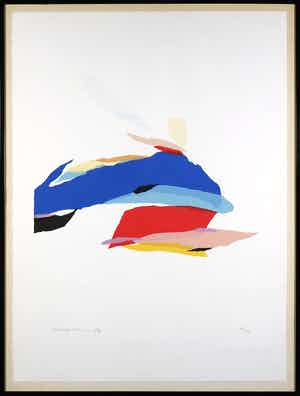 Gerard 't Hart - Litho, Zonder titel - Ingelijst verkocht voor € 35!