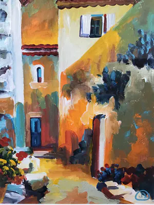 Niet of onleesbaar gesigneerd - Doodlopend straatje kopen? Bied vanaf 1!