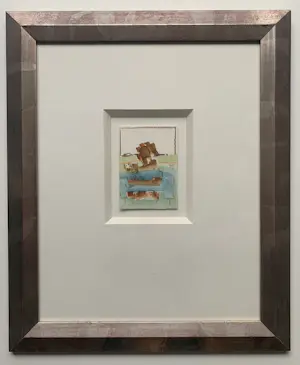 Jan Montyn - gemengde techniek op papier | 'Zonder titel' | 2000 (LUXE INGELIJST) kaufen? Bieten Sie von 300!