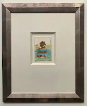 Buy Jan Montyn - gemengde techniek op papier | 'Zonder titel' | 2000 (LUXE INGELIJST)? Bid from 300!