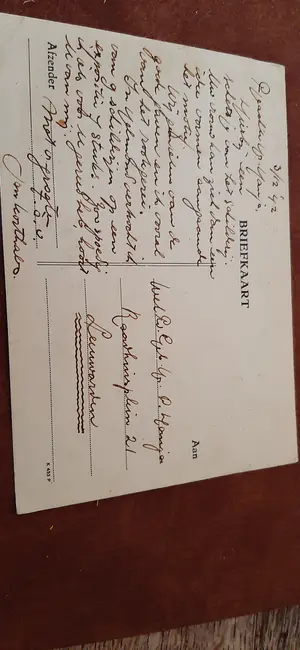 Jan Korthals - Briefkaart met originele tekening kaufen? Bieten Sie von 25!