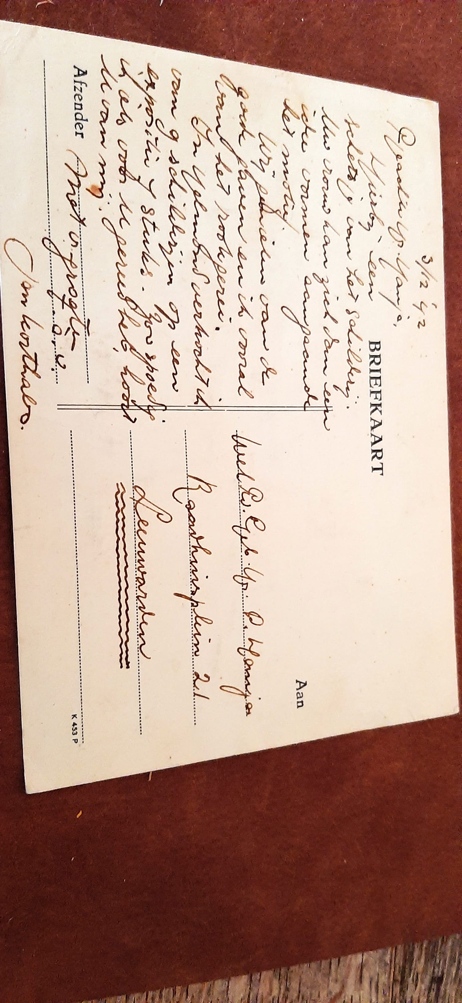 Jan Korthals - Briefkaart met originele tekening kopen? Bied vanaf 25!