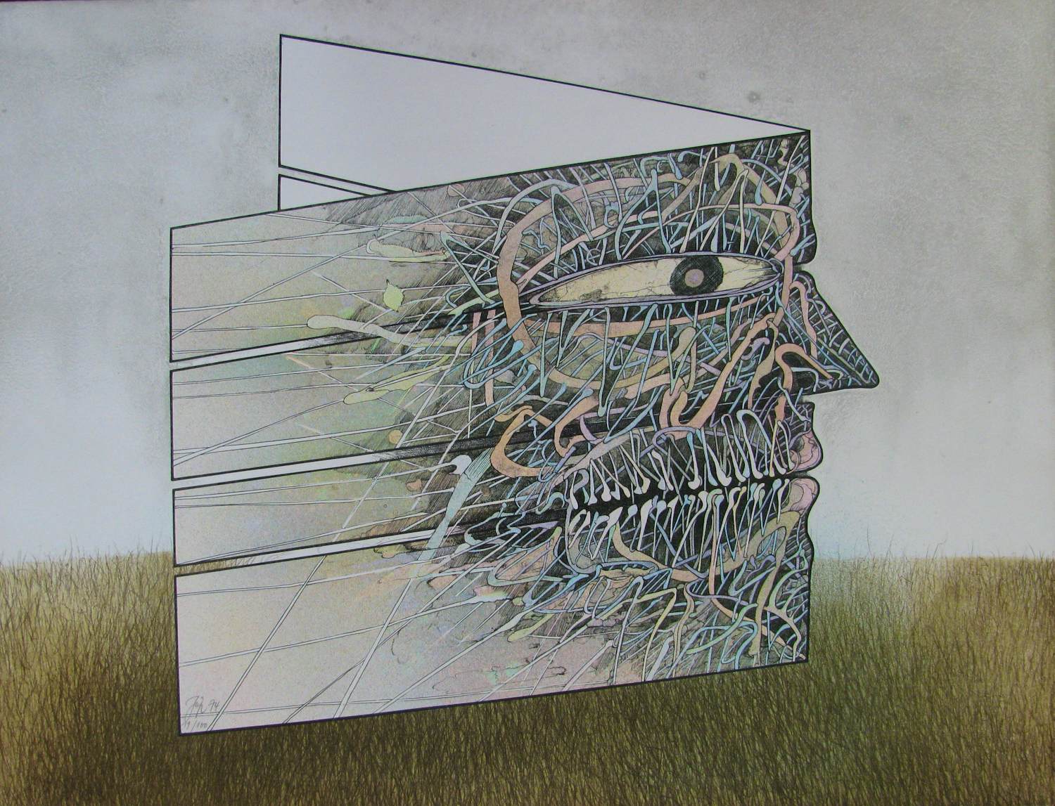 Bernhard Jäger - 'Papierflieger' lithografie kopen? Bied vanaf 1!