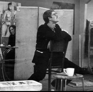 Hans Bernard - Jong gestorven Graficus - ZELDZAAM! - gesig. Linosnede "Haven scheepswerf" 1963 kopen? Bied vanaf 10!