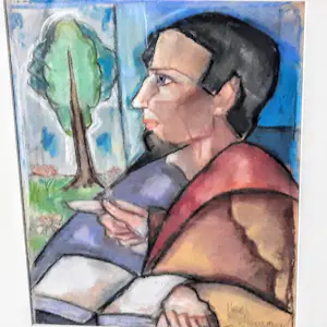 Henk Schuurman - Aquarell Zeichnung Pastellkreide Bütten Herren Porträt signiert Größe 58 x 48 cm kopen? Bied vanaf 140!