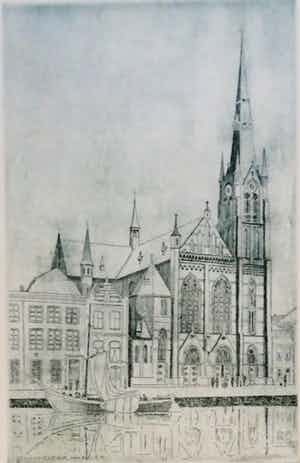 Poppe Damave - Spaarne Kerk Haarlem verkocht voor € 60!